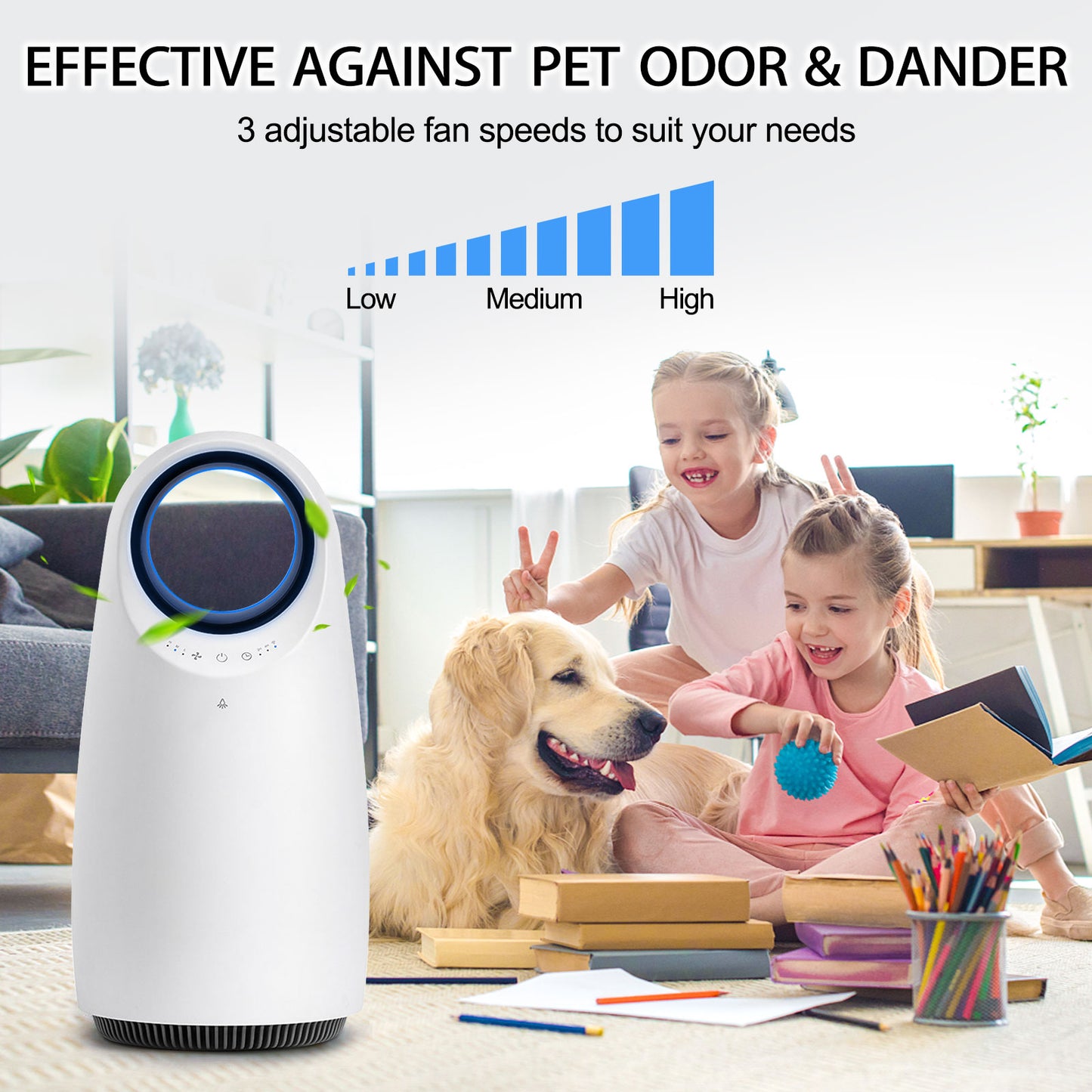 Smart WiFi HEPA Air Purifier for Home Large Room, Smart WiFi and Alexa Control, H13 True HEPA Filter for 99.95% Purification, Eliminates Allergies, Pet Dander, Smoke, Dust, Portable Quiet Air Cleaner