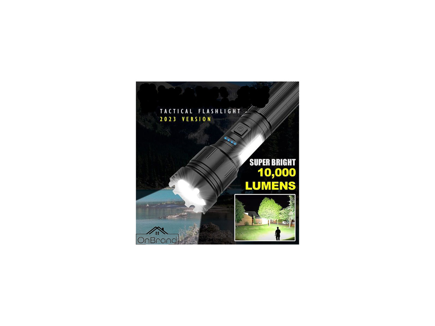 10000 Lumen Military Grade Tactical Led Flashlight Rechargeable USB portable