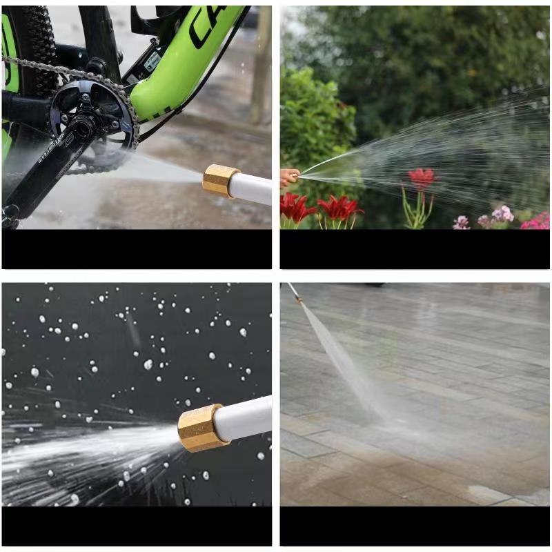 High Pressure Washer Gun with Fan & Jet Steam Nozzles for Car/Deck/Garden Wash