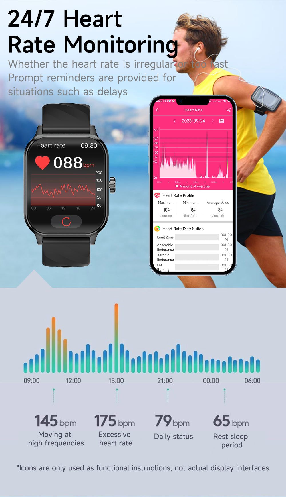 NuJoys E-Watch 3.0: Your Health & Fitness Companion Real-Time Fitness Monitoring | 24/7 Tracking | Durable & Long-Lasting