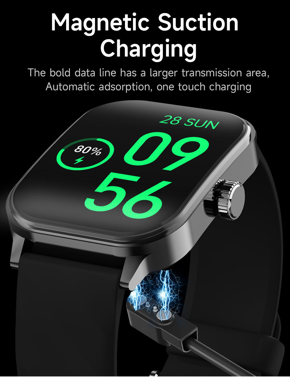 NuJoys E-Watch 3.0: Your Health & Fitness Companion Real-Time Fitness Monitoring | 24/7 Tracking | Durable & Long-Lasting